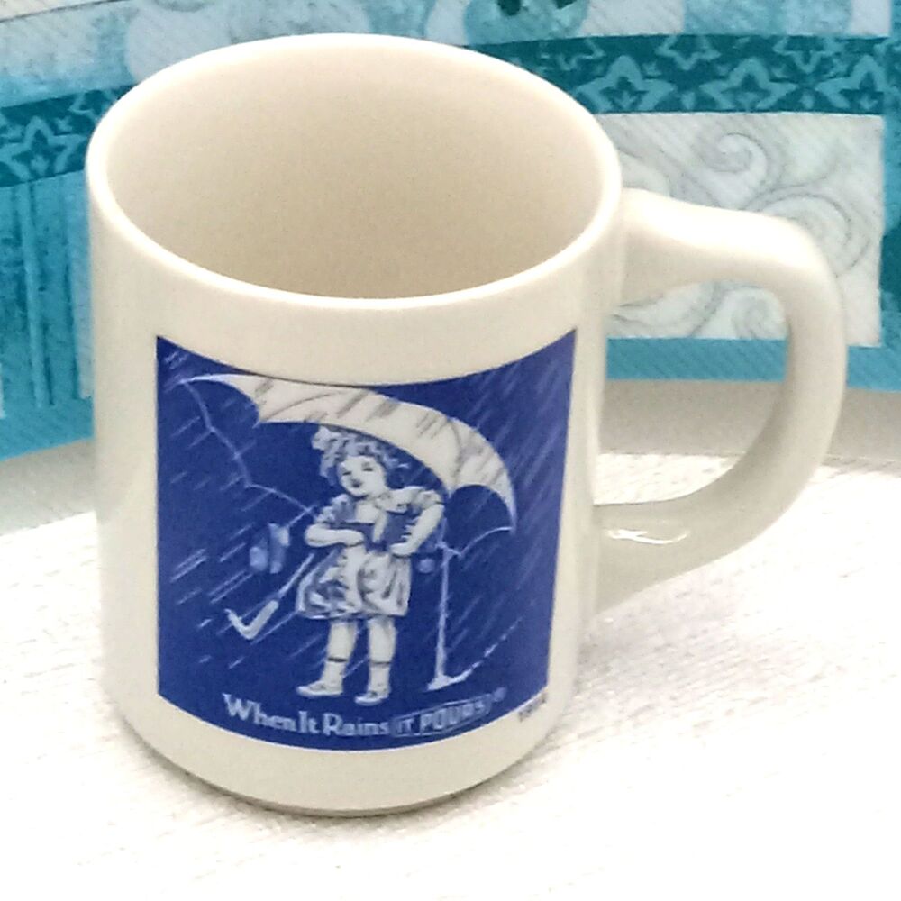 Morton Salt 150 Year Commemorative 1914 Ad Coffee Tea CUP 8 oz Umbrella Girl